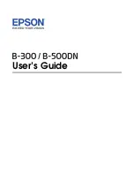 Epson 500DN - B Color Inkjet Printer User Manual предпросмотр