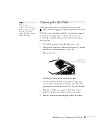 Предварительный просмотр 104 страницы Epson 710C - PowerLite UXGA LCD Projector User Manual Supplement