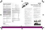 Предварительный просмотр 1 страницы Epson 755c - PowerLite XGA LCD Projector Specification Sheet