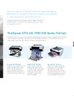 Preview for 3 page of Epson 7800 - Stylus Pro Color Inkjet Printer Brochure & Specs