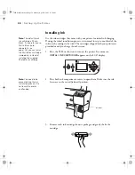 Предварительный просмотр 38 страницы Epson 7800 - Stylus Pro Color Inkjet Printer Printer Manual