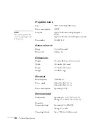 Preview for 190 page of Epson 835p - PowerLite XGA LCD Projector User Manual