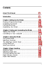 Preview for 7 page of Epson Action Laser Action Laser User Manual