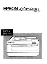 Preview for 1 page of Epson ActionLaser Plus User Manual