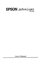 Preview for 3 page of Epson ActionLaser Plus User Manual