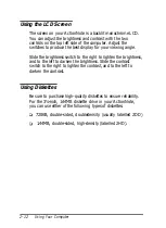 Preview for 43 page of Epson ActionNote 4SLC-25 User Manual