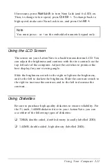 Preview for 43 page of Epson ActionNote 4SLC2-50 User Manual