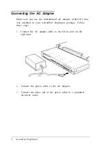 Preview for 8 page of Epson ActionNote 800 Series User Manual