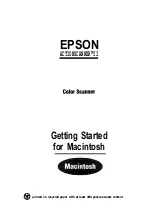 Preview for 1 page of Epson ActionScanner ActionScanner II Getting Started