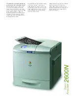 Preview for 1 page of Epson Aculaser 2600 Series Brochure & Specs