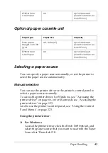 Preview for 43 page of Epson Aculaser 2600 Series Owner'S Manual