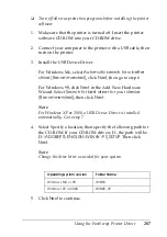 Preview for 207 page of Epson Aculaser 2600 Series Owner'S Manual