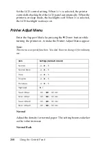 Preview for 260 page of Epson Aculaser 2600 Series Owner'S Manual