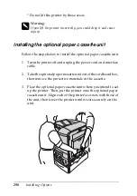 Preview for 290 page of Epson Aculaser 2600 Series Owner'S Manual