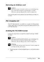 Preview for 309 page of Epson Aculaser 2600 Series Owner'S Manual