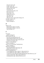 Preview for 465 page of Epson Aculaser 2600 Series Owner'S Manual