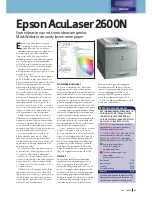 Preview for 1 page of Epson AcuLaser 2600N Review Manual