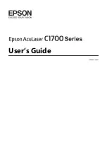 Epson AcuLaser C1700 User Manual preview