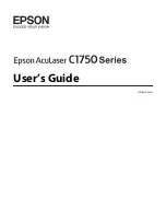 Epson AcuLaser C1750 Series User Manual preview