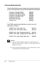 Preview for 26 page of Epson AcuLaser C1900 Reference Manual