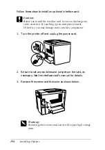 Preview for 194 page of Epson AcuLaser C1900 Reference Manual