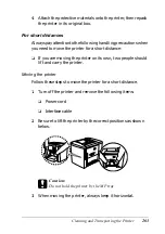 Preview for 263 page of Epson AcuLaser C1900 Reference Manual