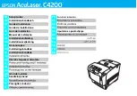 Preview for 1 page of Epson AcuLaser C4200 Setup Manual