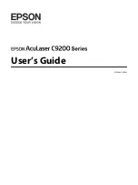 Epson AcuLaser C9200 Series User Manual preview