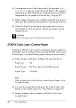 Preview for 50 page of Epson AcuLaser CX11 Series User Manual