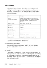 Preview for 294 page of Epson AcuLaser CX11 Series User Manual