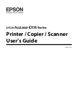 Предварительный просмотр 1 страницы Epson Aculaser CX16NF User Manual