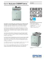 Preview for 1 page of Epson AcuLaser CX29DNF Specifications