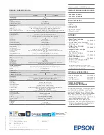 Preview for 2 page of Epson AcuLaser CX29DNF Specifications