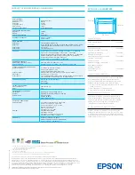 Preview for 2 page of Epson Aculaser M1200 series Product Specifications And Dimensions