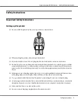 Предварительный просмотр 2 страницы Epson AcuLaser M1400 Series Safety Information Manual