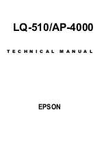 Epson AP-4000 Technical Manual preview