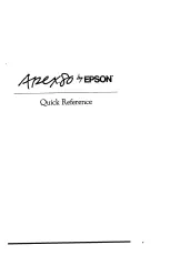 Preview for 146 page of Epson AP-80 User Manual