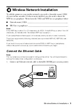 Preview for 3 page of Epson Artisan 700 Series Network Installation Manual