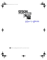 Epson Artisan 700 Series User Manual preview