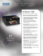 Epson Artisan 730 Specifications preview