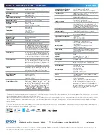 Preview for 2 page of Epson Artisan 800 - All-in-One Printer Specifications
