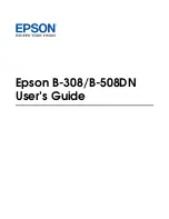 Preview for 1 page of Epson B-308 User Manual