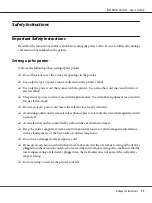 Preview for 11 page of Epson B-310N - Business Color Ink Jet Printer User Manual