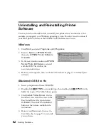 Preview for 57 page of Epson B163A Printer Basics Manual