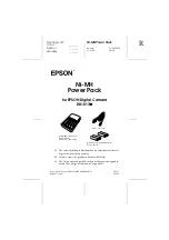 Preview for 1 page of Epson B81817 Series User Manual