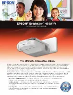 Предварительный просмотр 1 страницы Epson BrightLink 455Wi-V Brochure & Specs