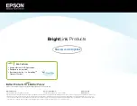 Epson BrightLink 455Wi Brochure & Specs предпросмотр