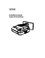 Предварительный просмотр 1 страницы Epson BrightLink 710Ui Installation Manual