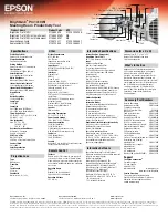 Preview for 6 page of Epson BrightLink Pro 1410Wi Product Specifications