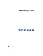 Epson C11C424001 - Stylus C80 Color Inkjet Printer Printer Basics Manual preview